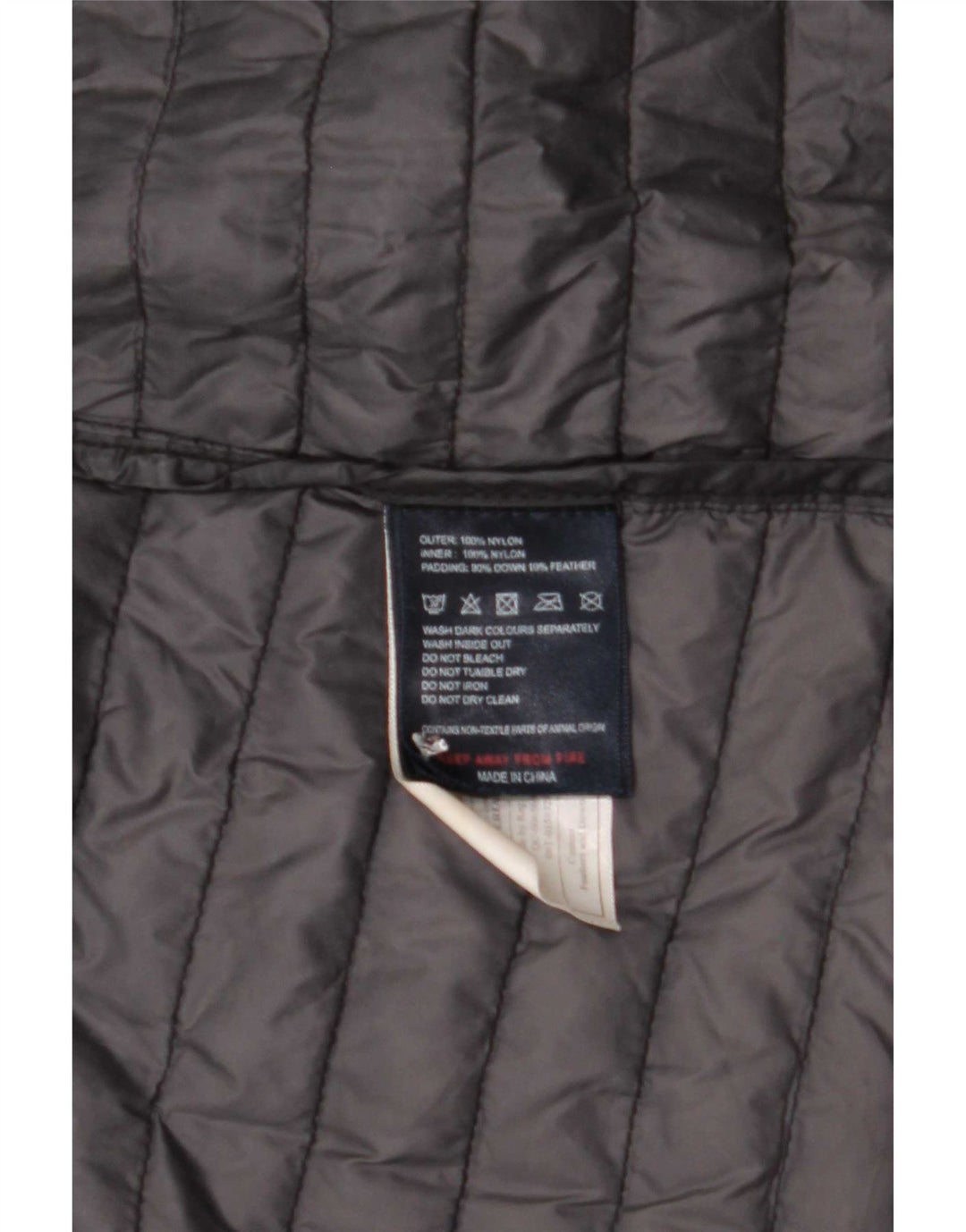Puffa Wattierter Damenmantel mit Kapuze, UK 8, Small, schwarzes Nylon
