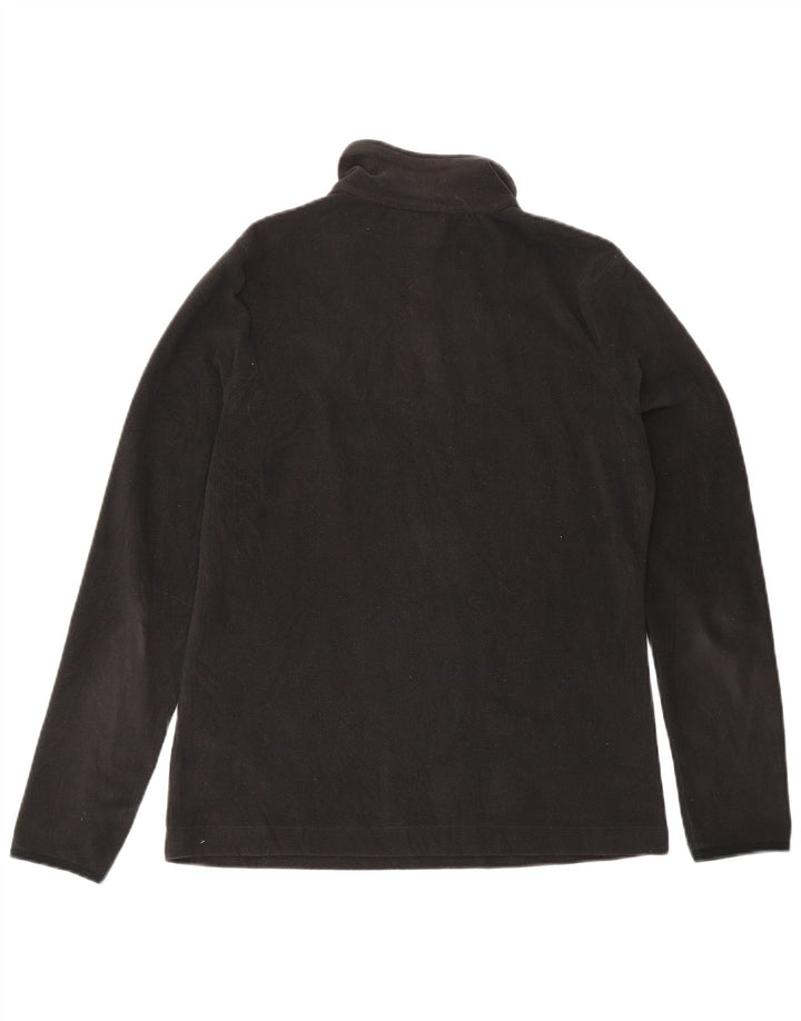 LOTTO Damen-Fleecepullover mit Reißverschluss am Hals, Größe S, Schwarz