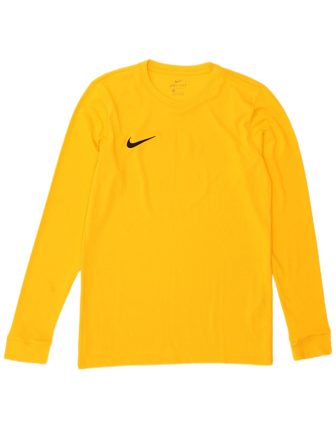 Nike Herren Dri Fit Graphic Top Langarm mittelgelbes Polyester