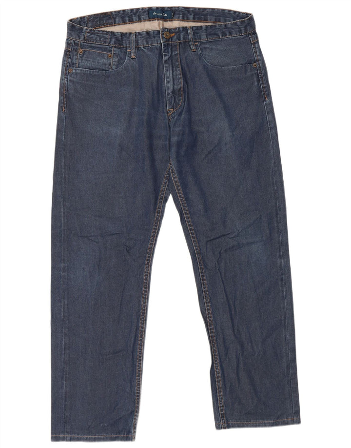 MASSIMO DUTTI Herren Slim Jeans EU 44 Large W34 L28 Blau