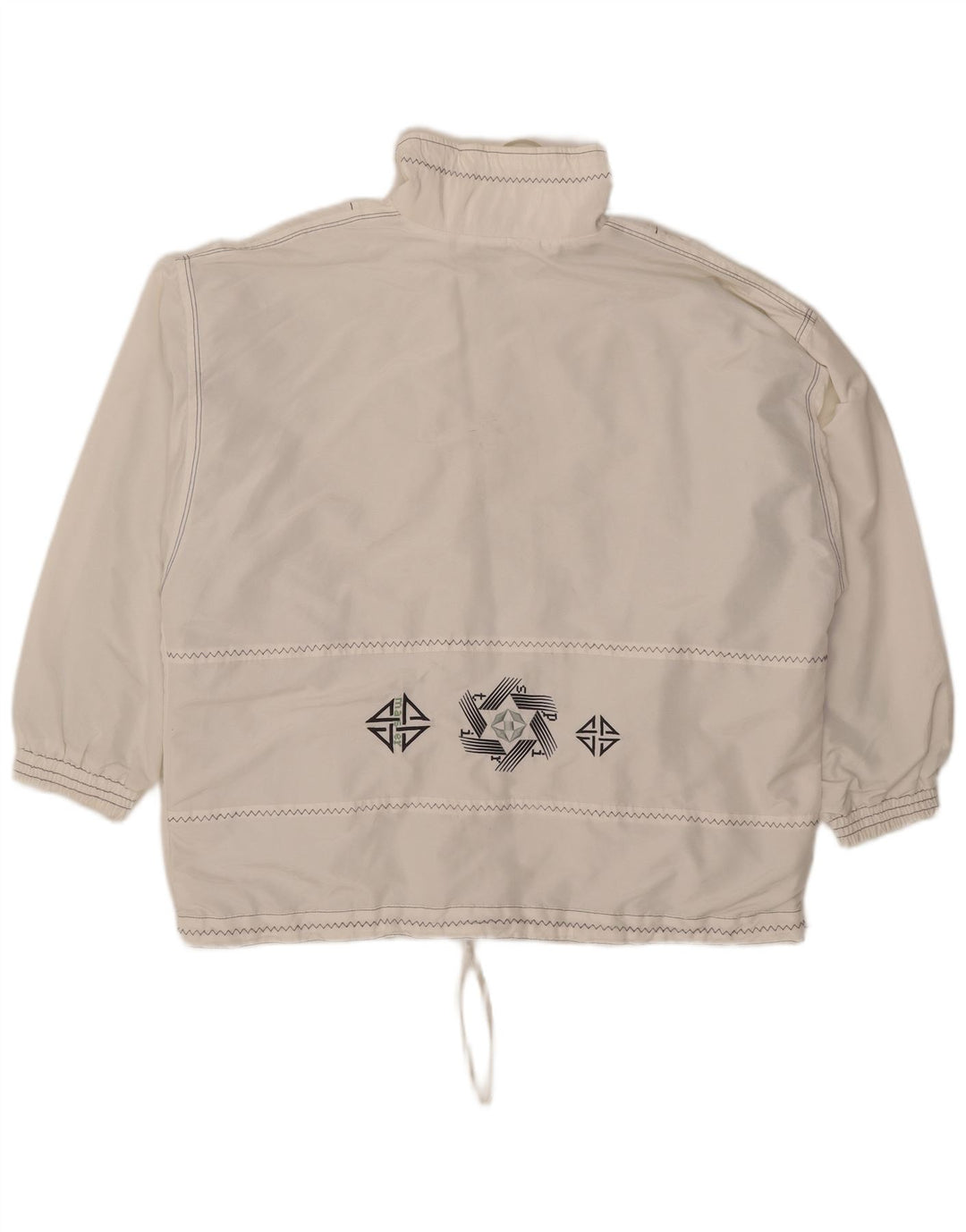 Maser M Damen Übergroße Anorakjacke UK 16 Large Weiß Polyester