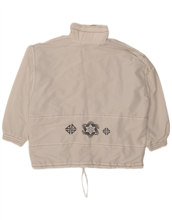 Maser M Damen Übergroße Anorakjacke UK 16 Large Weiß Polyester
