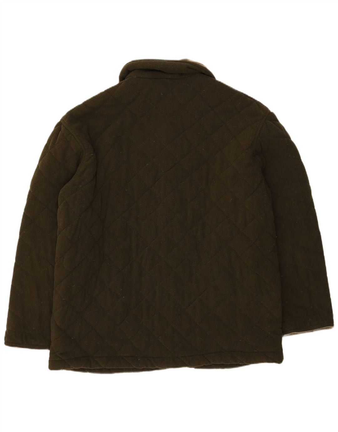 Vintage Herren Fleece Steppjacke UK 42 XL Khaki Polyester