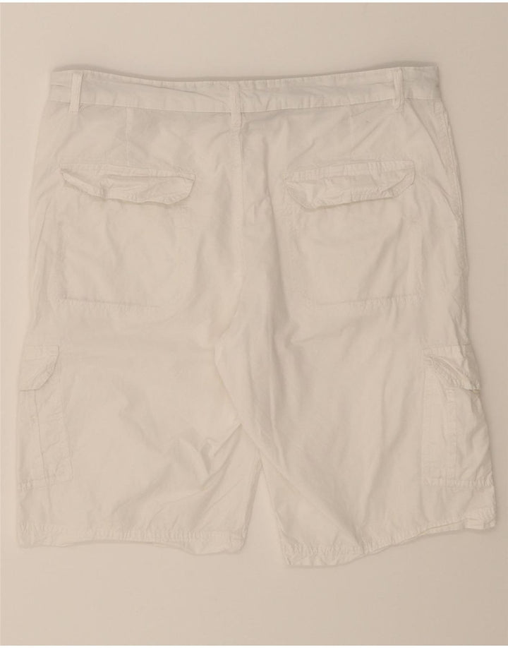 LOTTO Mens Cargo Shorts XL W38  White Cotton Vintage Lotto and Second-Hand Lotto from Messina Hembry 