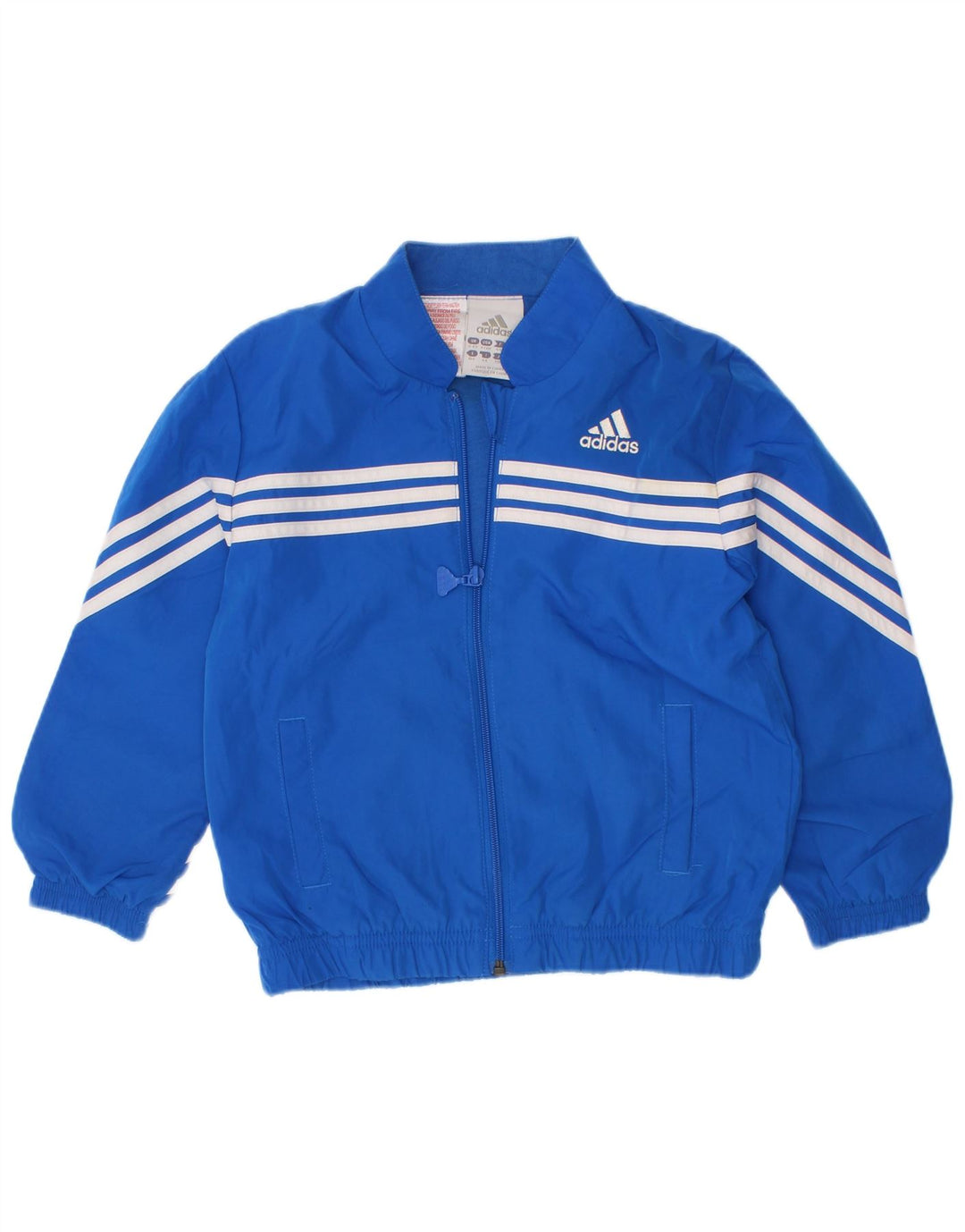Adidas Jungen-Trainingsanzug-Top-Jacke, 3–4 Jahre, blaues Polyester