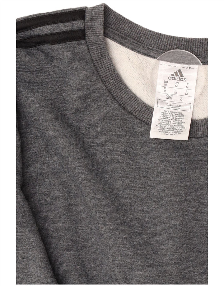 Adidas Herren Sweatshirt Pullover mittelgraue Baumwolle
