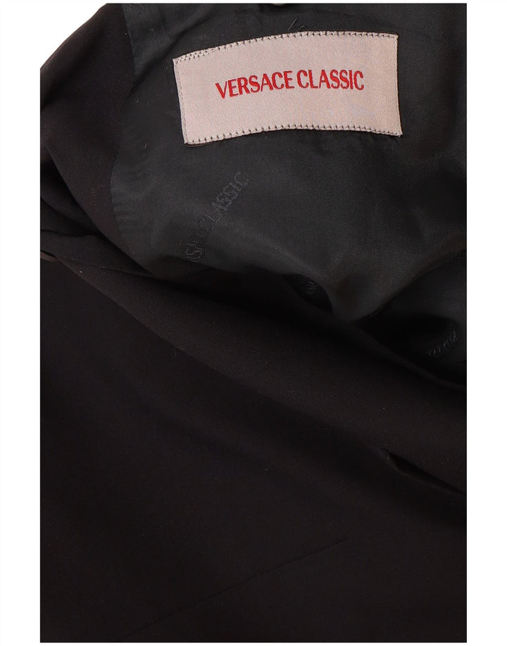 VERSACE Herren klassische 3-Knopf-Blazerjacke UK 42 XL Marineblau