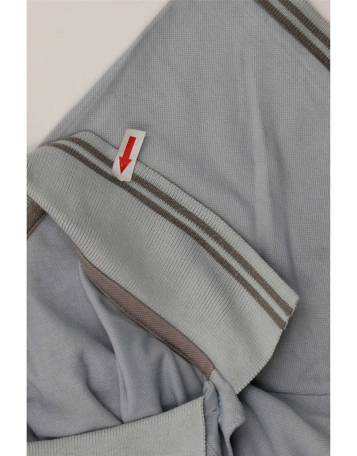 Champion Herren Kurzarm-Poloshirt mit normaler Passform Mittelblau