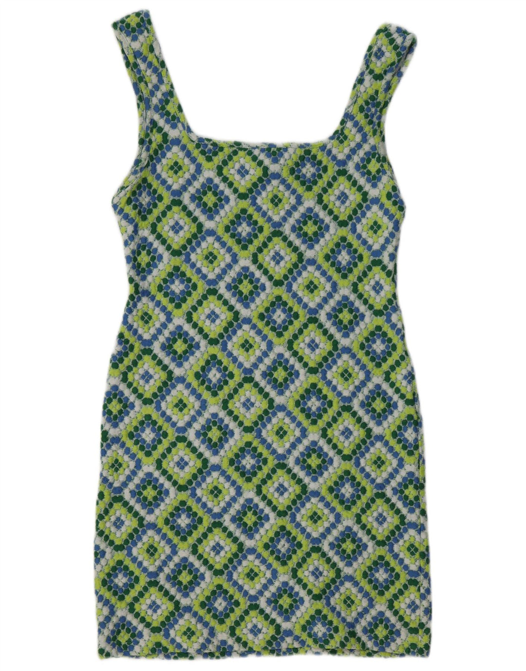 Topshop Damen-Sommerkleid, Größe M, mehrfarbig, Ikat-Polyester