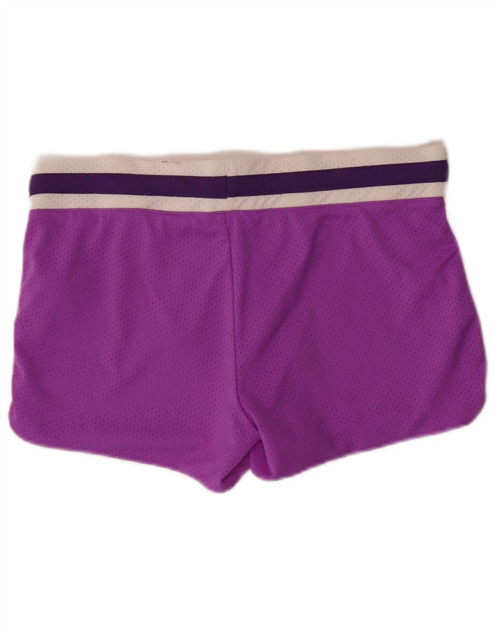 Nike Damen-Sportshorts UK 14 Mittellila Colourblock-Polyester
