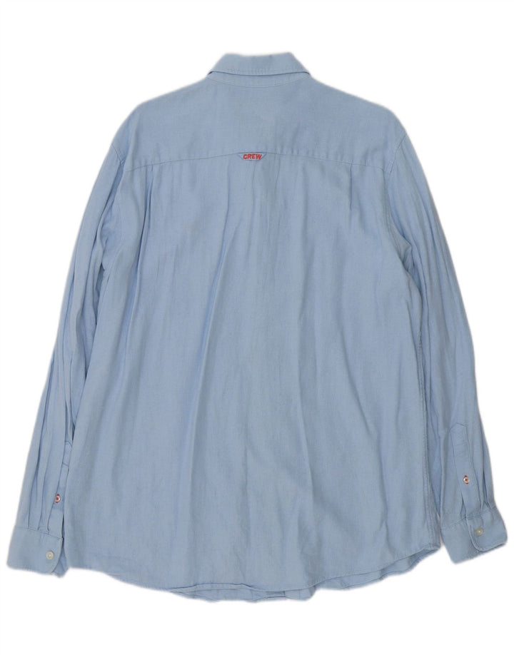 Crew Clothing Herrenhemd Großes blaues Leinen