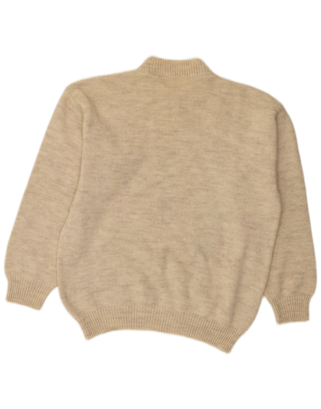 VINTAGE Herren Pullover mit Rundhalsausschnitt Mittelbeige Argyle/Diamant