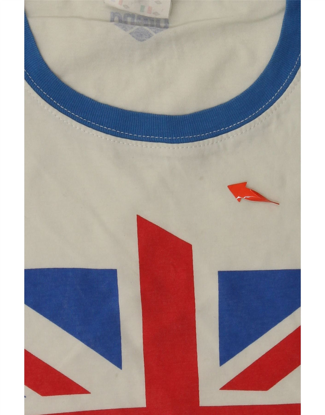 ARENA Damen Grafik-T-Shirt-Oberteil UK 14 Large Weiß