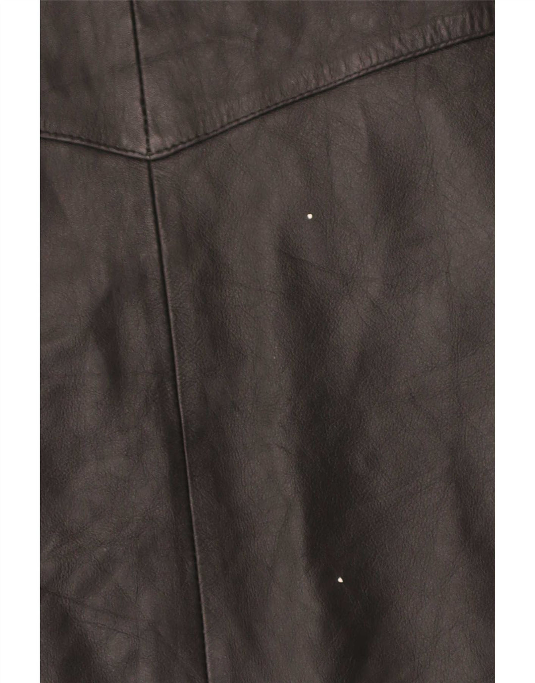 Vintage Herren Lederweste Medium Schwarz