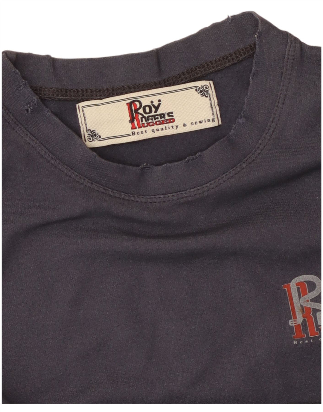 ROY ROGERS Grafik-T-Shirt für Jungen, 13–14 Jahre, groß, marineblau, Baumwolle