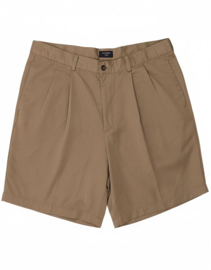 DOCKERS Mens Pegged Chino Shorts W38 XL Khaki Polyester Vintage Dockers and Second-Hand Dockers from Messina Hembry 