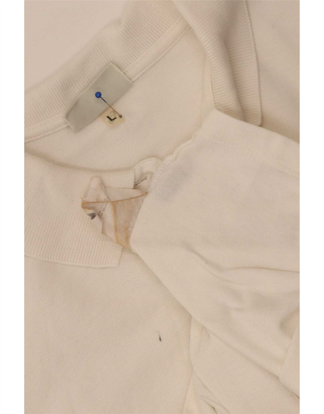 Asics Damen Kurzarmshirt UK 16 Large Weiße Baumwolle