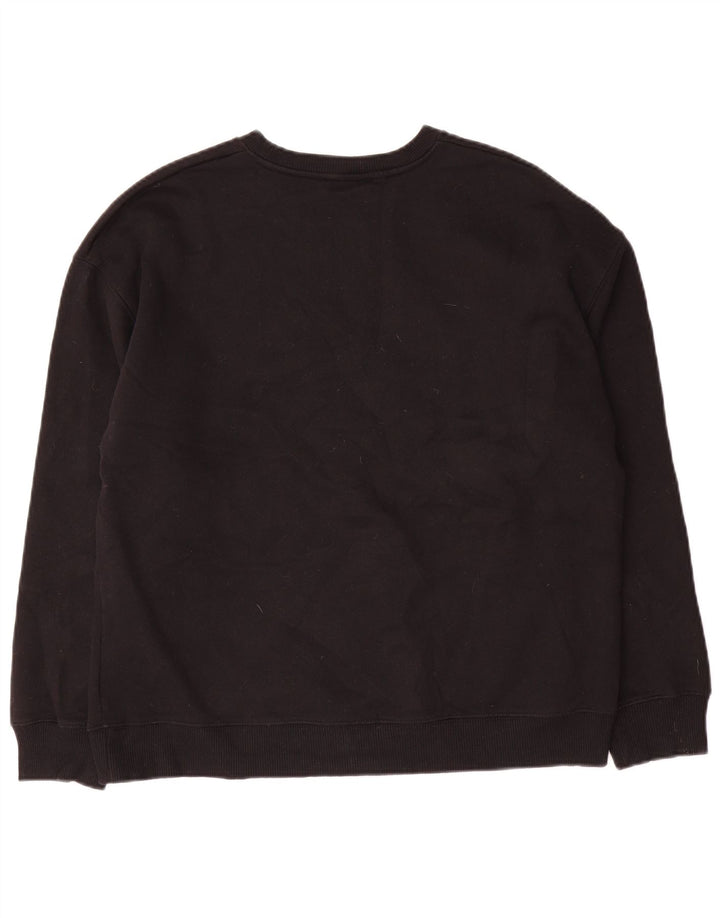 Zara Damen-Sweatshirt mit Grafik-Übergröße, Gr. 10, Größe S, Schwarz, Baumwolle