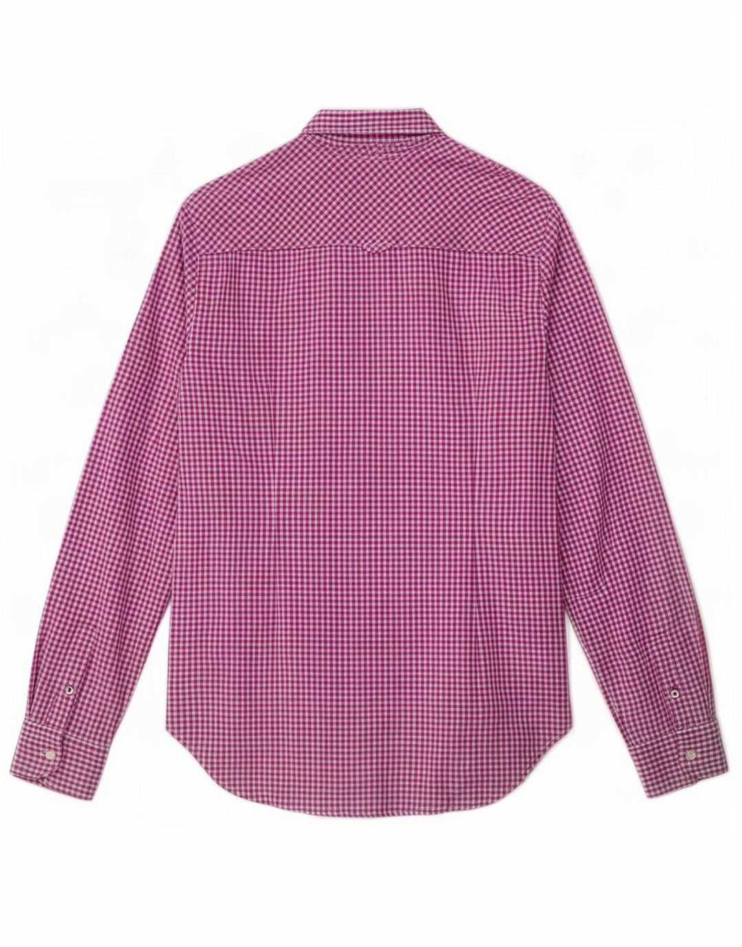 Tommy Hilfiger Damen-Hemd, tailliert, US 6, mittelviolett, Gingham-Baumwolle