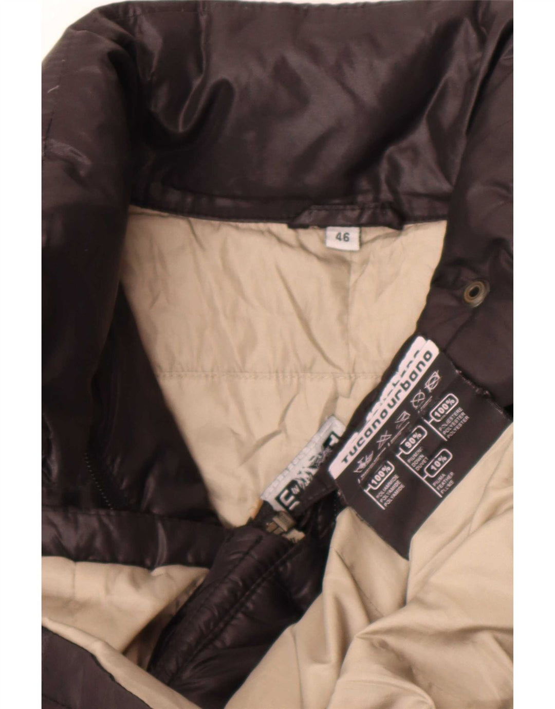 Tucano Urbano Damen Wattierte Jacke IT 46 Large Schwarz Polyamid