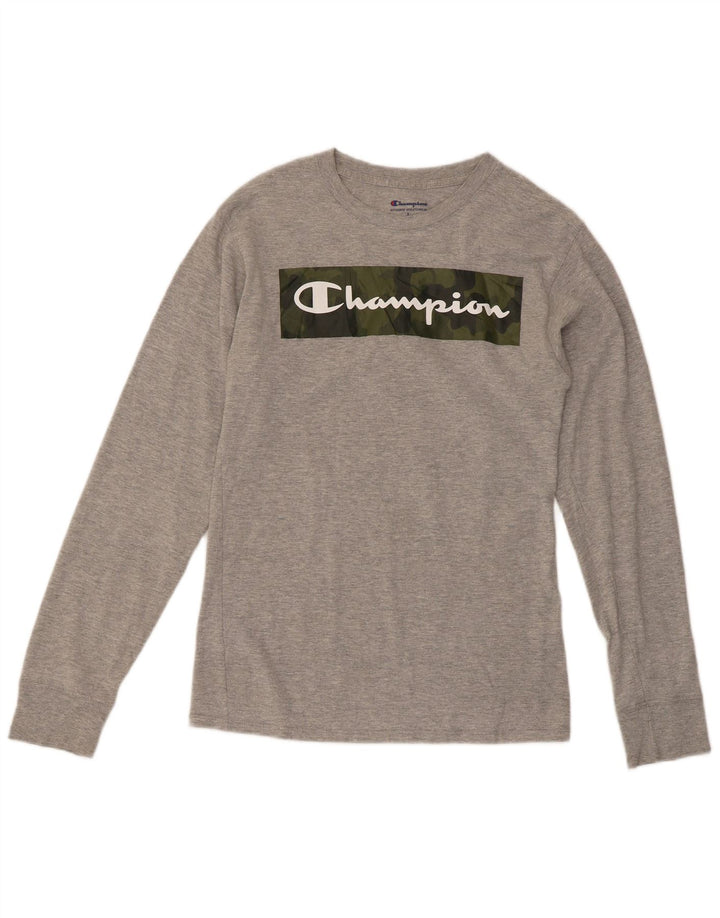 Champion Herren Graphic Top Langarm Small Grau
