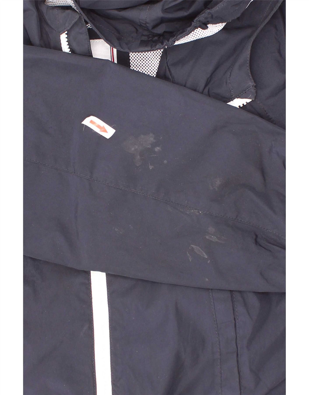 Tommy Hilfiger Jungen-Regenjacke mit grafischer Kapuze, 5–6 Jahre, Marineblau