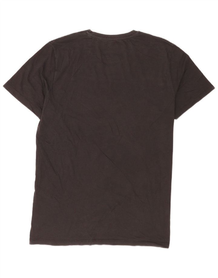 Jack & Jones Herren-T-Shirt mit Grafik, groß, aus schwarzer Baumwolle