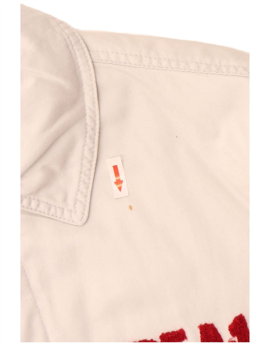 Uniform Herren-Mantel mit Grafik, UK 40, Größe L, Weiß