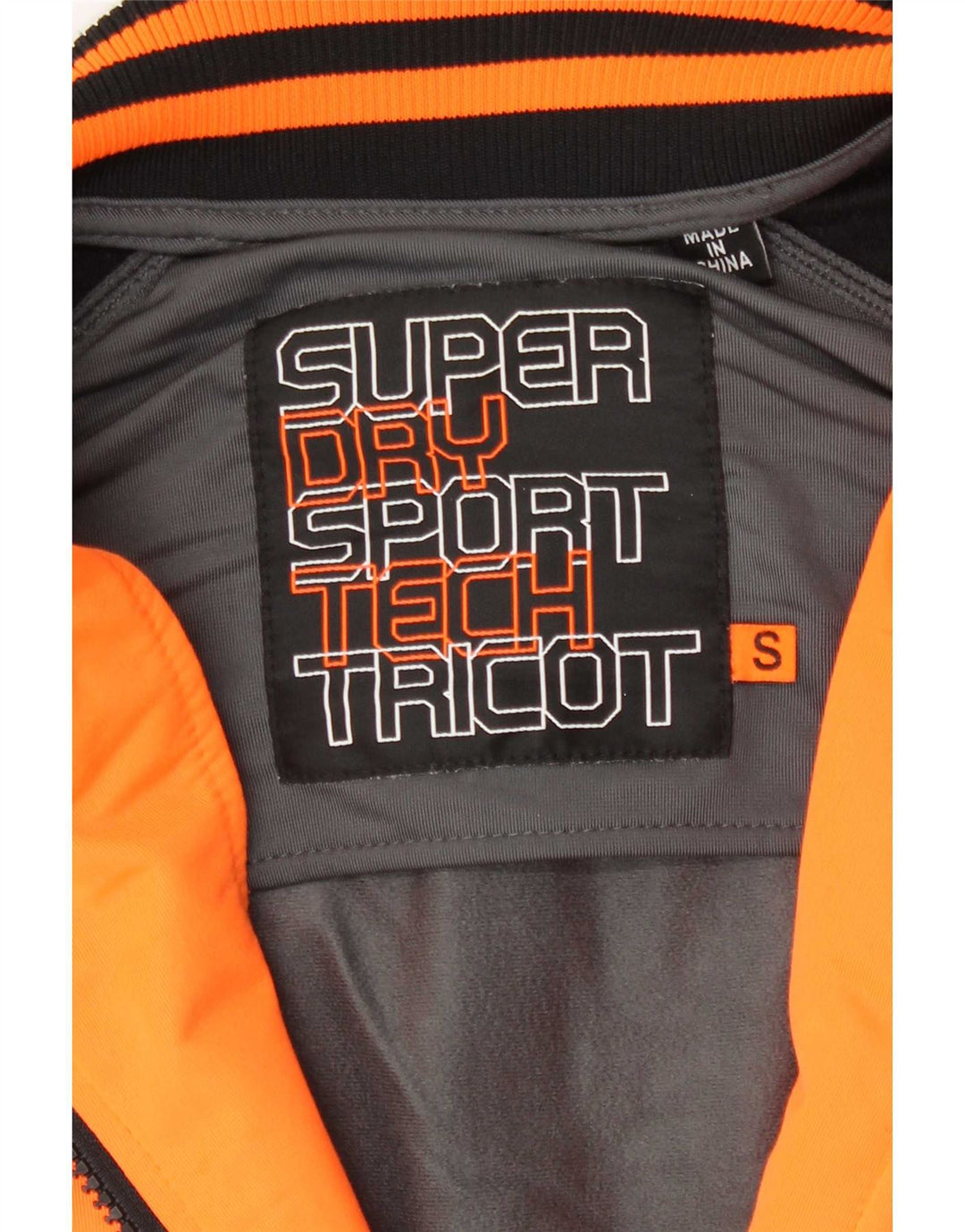 Superdry Herren-Trainingsanzugoberteil, Jacke, Größe S, Grau, Farbblock-Polyester