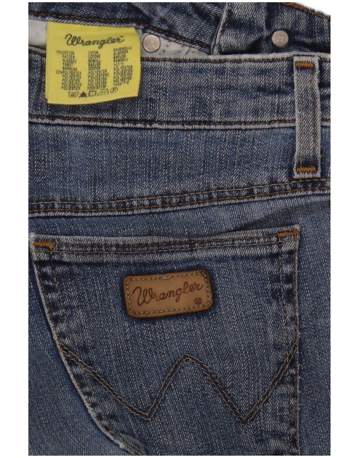 WRANGLER Damen Straight Jeans W28 L28 Blaue Baumwolle