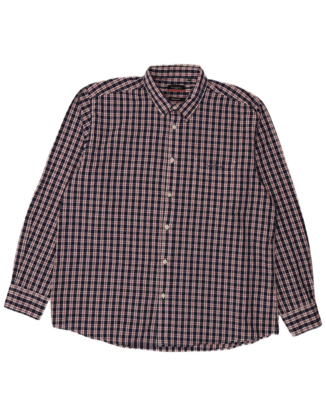 Pierre Cardin Herren-Hemd, reguläre Passform, 3XL, Marineblau, Polyester