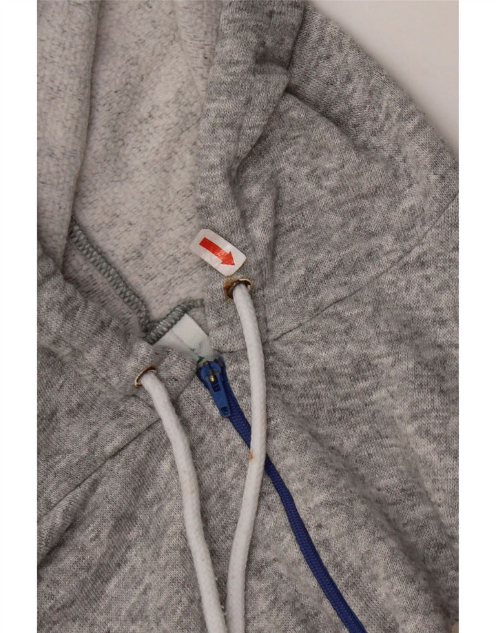 DIADORA Übergroßer Grafik-Hoodie-Pullover für Damen, UK 12, Mittelgrau