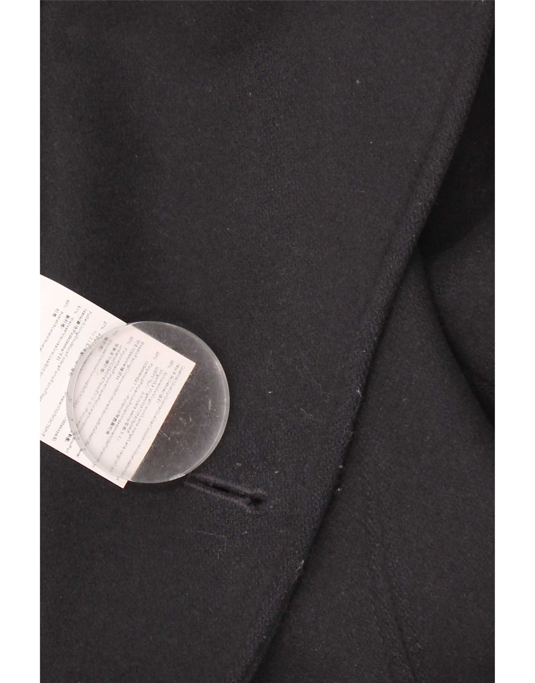 Hugo Boss Herren Pea Coat UK 40 Große marineblaue Schurwolle