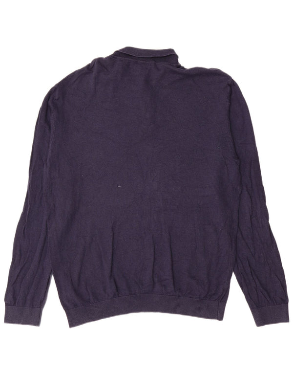 Marks & Spencer Herren-Pullover mit Rollkragen, XL, Marineblau