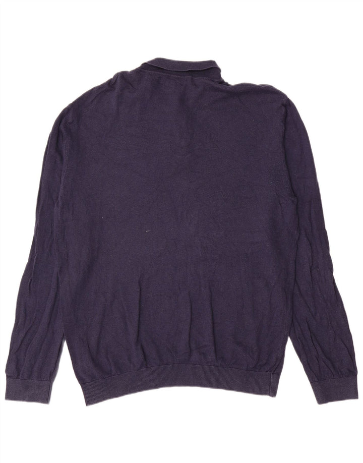 Marks & Spencer Herren-Pullover mit Rollkragen, XL, Marineblau