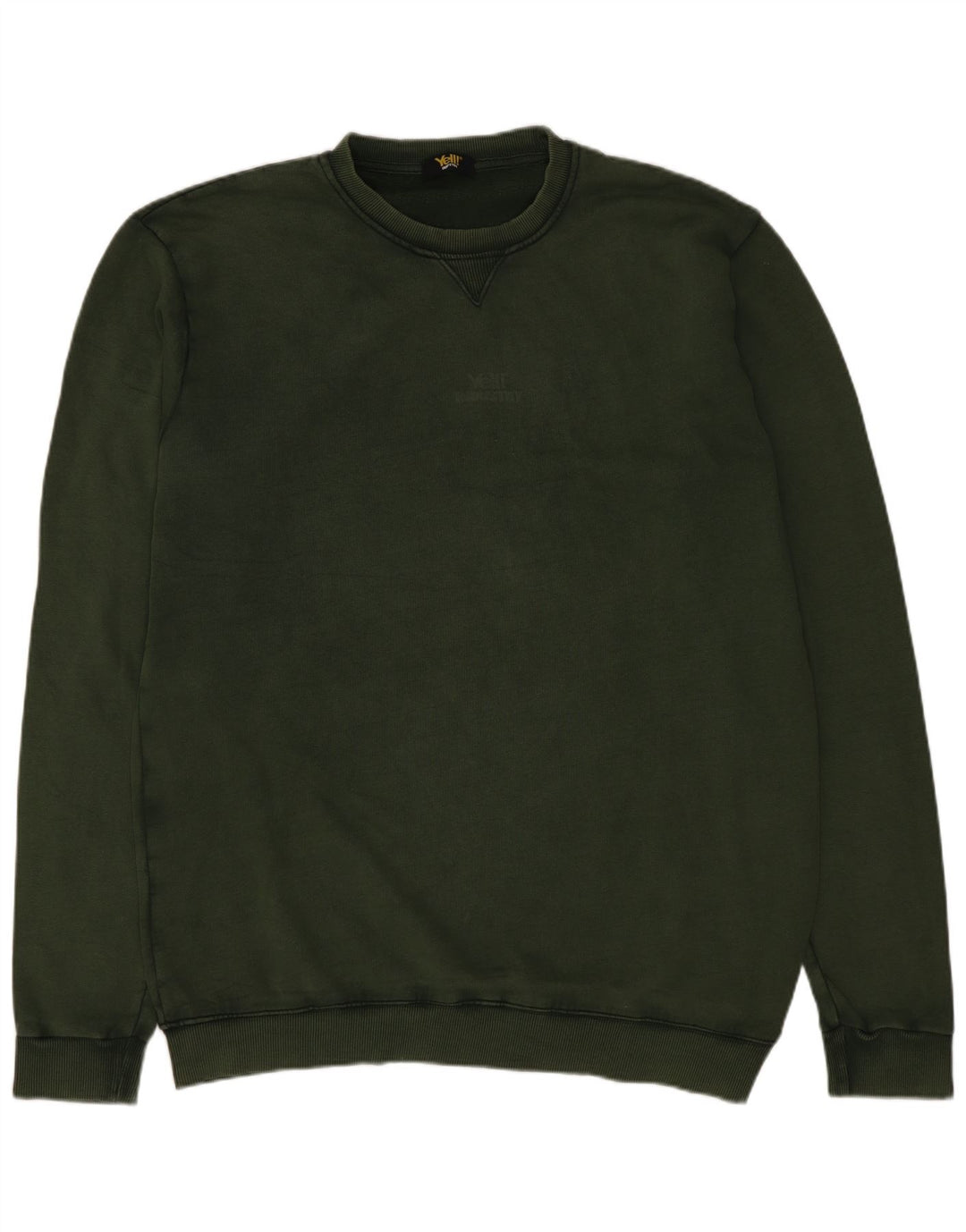 Schrei! Herren-Sweatshirt-Pullover, groß, grüne Baumwolle