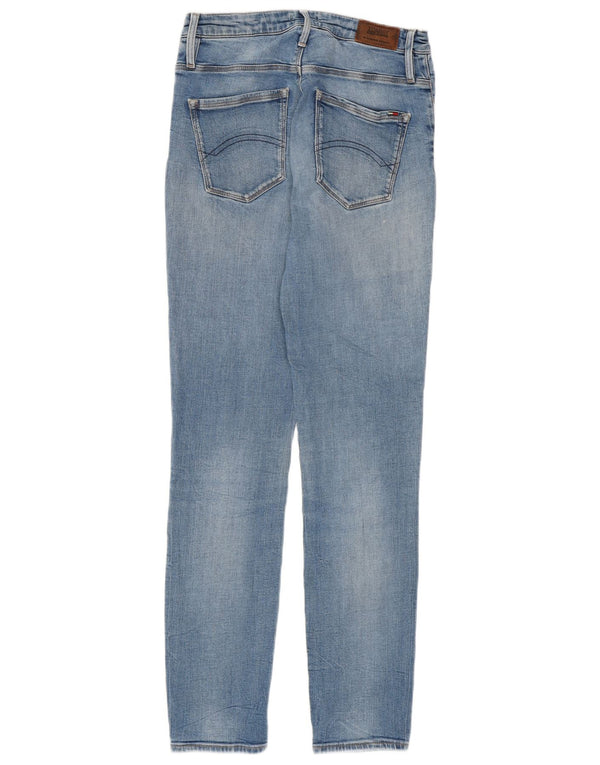 Tommy Hilfiger Damen Skinny Jeans W29 L30 Blaue Baumwolle