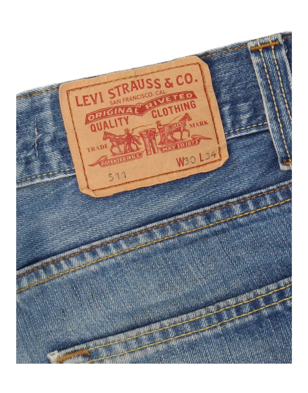 Levi's Damen 511 Slim Jeans W30 L28 Blau