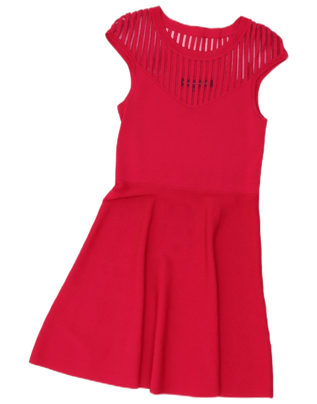 French Connection Damen A-Linien-Kleid UK 12 Mittelrosa Viskose