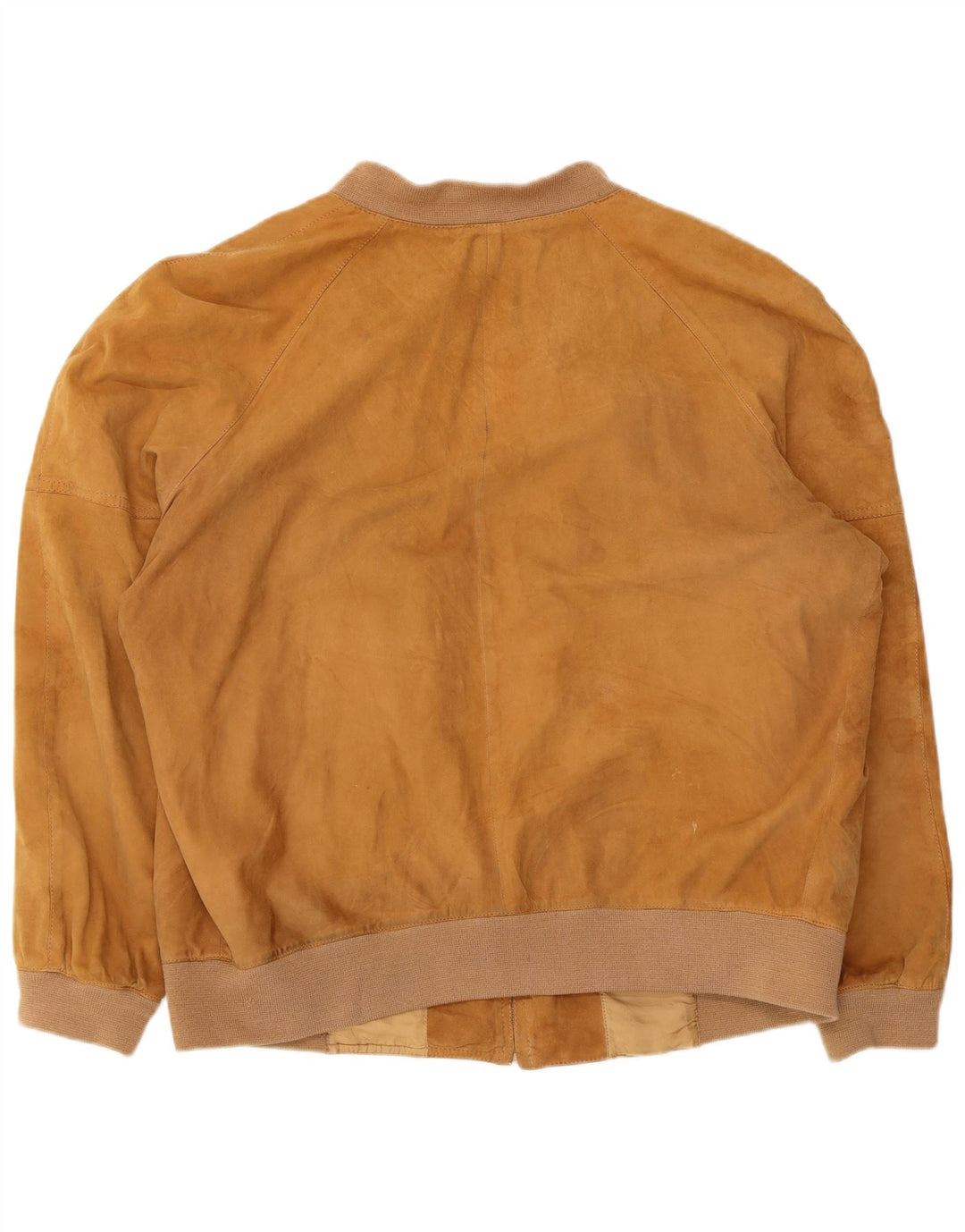 Vintage Herren Wildleder Bomberjacke UK 36 Small Beige