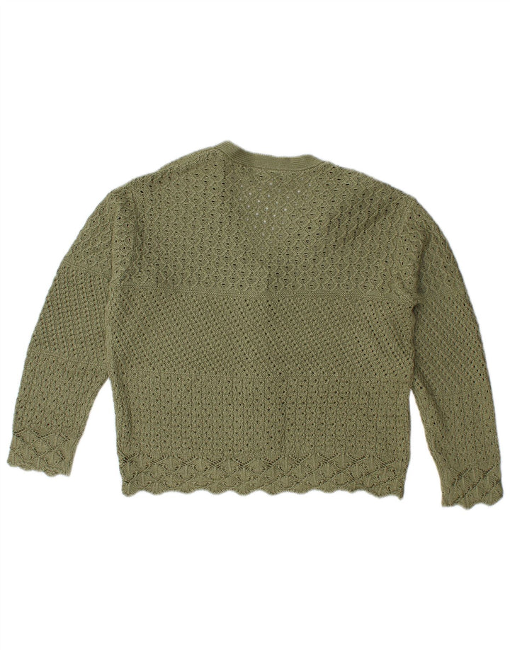 Marks & Spencer Damen-Strickjacke in Übergröße, Gr. 10, Größe S, Grün