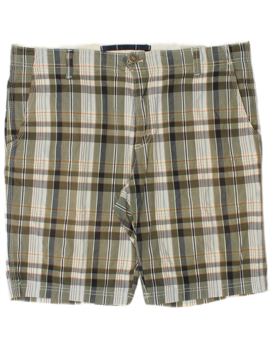 Playlife Herren Chino-Shorts W36 Large Khaki Plaid