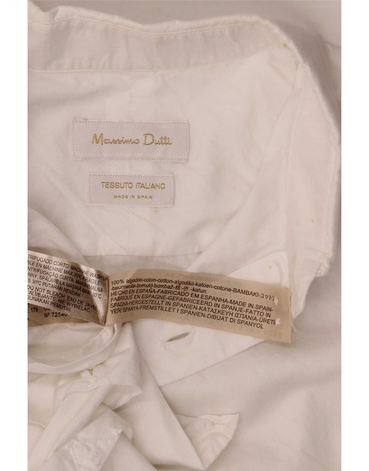Massimo Dutti Herrenhemd aus mittelweißer Baumwolle