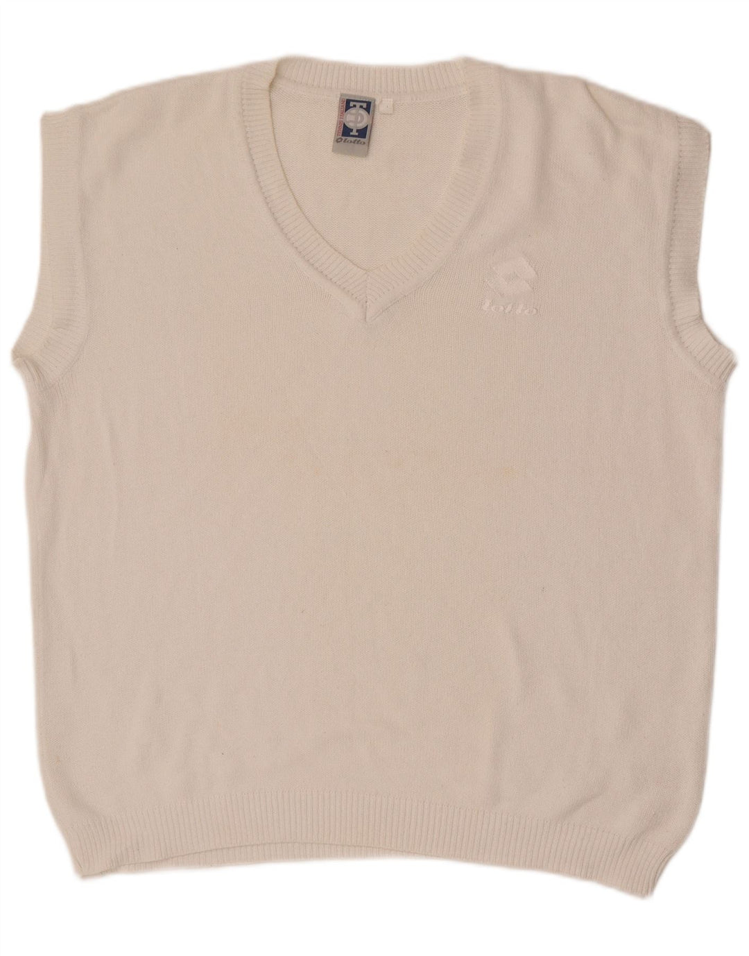 Lotto Herren-Tanktop, groß, aus weißer Baumwolle