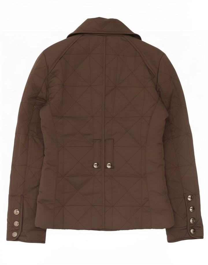 Zara Damen Steppjacke UK 12 Mittelbraunes Polyester