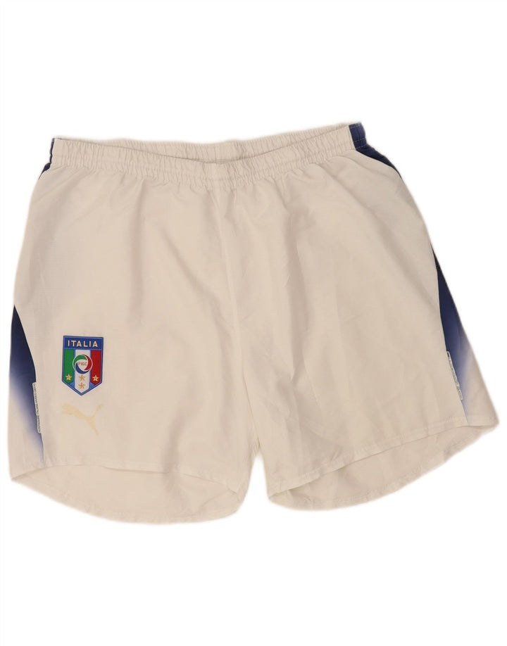 Puma Herren Graphic Sport Shorts XL Weiß Colourblock Polyester