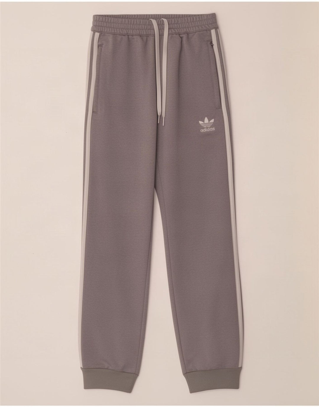 Adidas Herren-Trainingshose, Jogginghose, klein, grau, Polyester