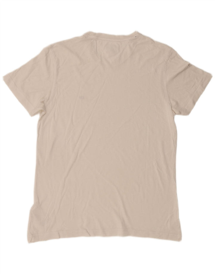 Tommy Hilfiger Herren T-Shirt Top aus mittelweißer Baumwolle