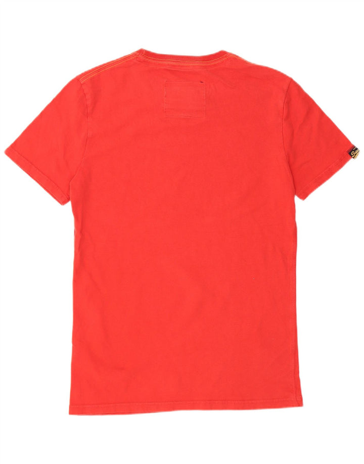Superdry Herren T-Shirt mit Grafik, Größe S, Rot, Baumwolle