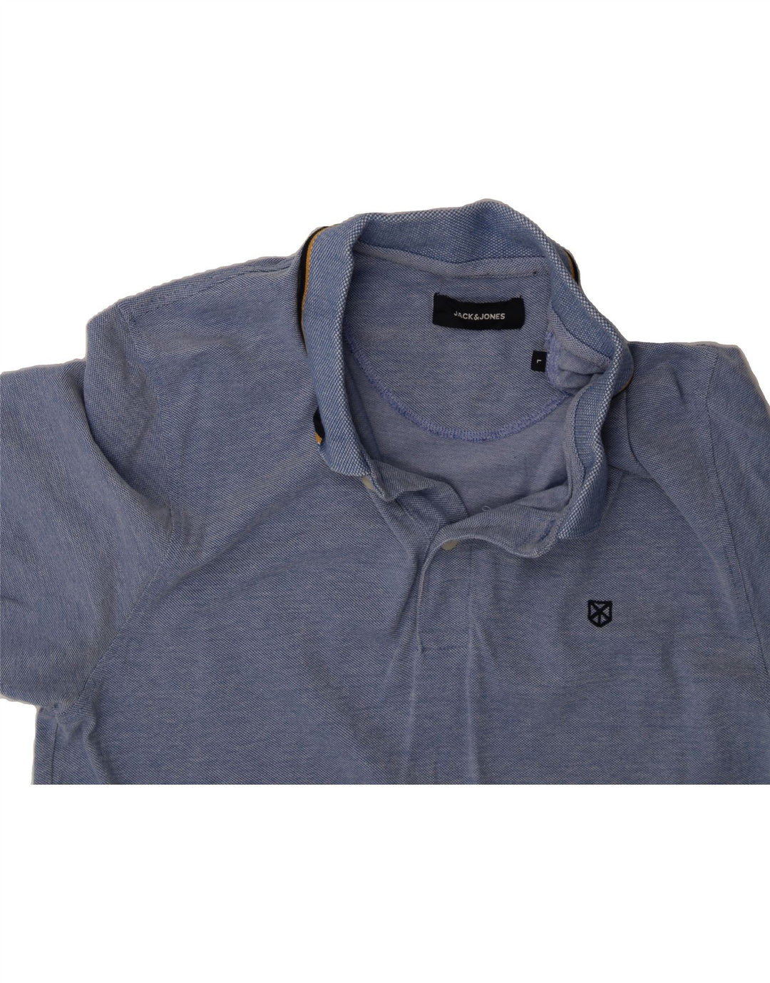 JACK & JONES Mens Polo Shirt Large Blue Cotton Vintage Jack & Jones and Second-Hand Jack & Jones from Messina Hembry 